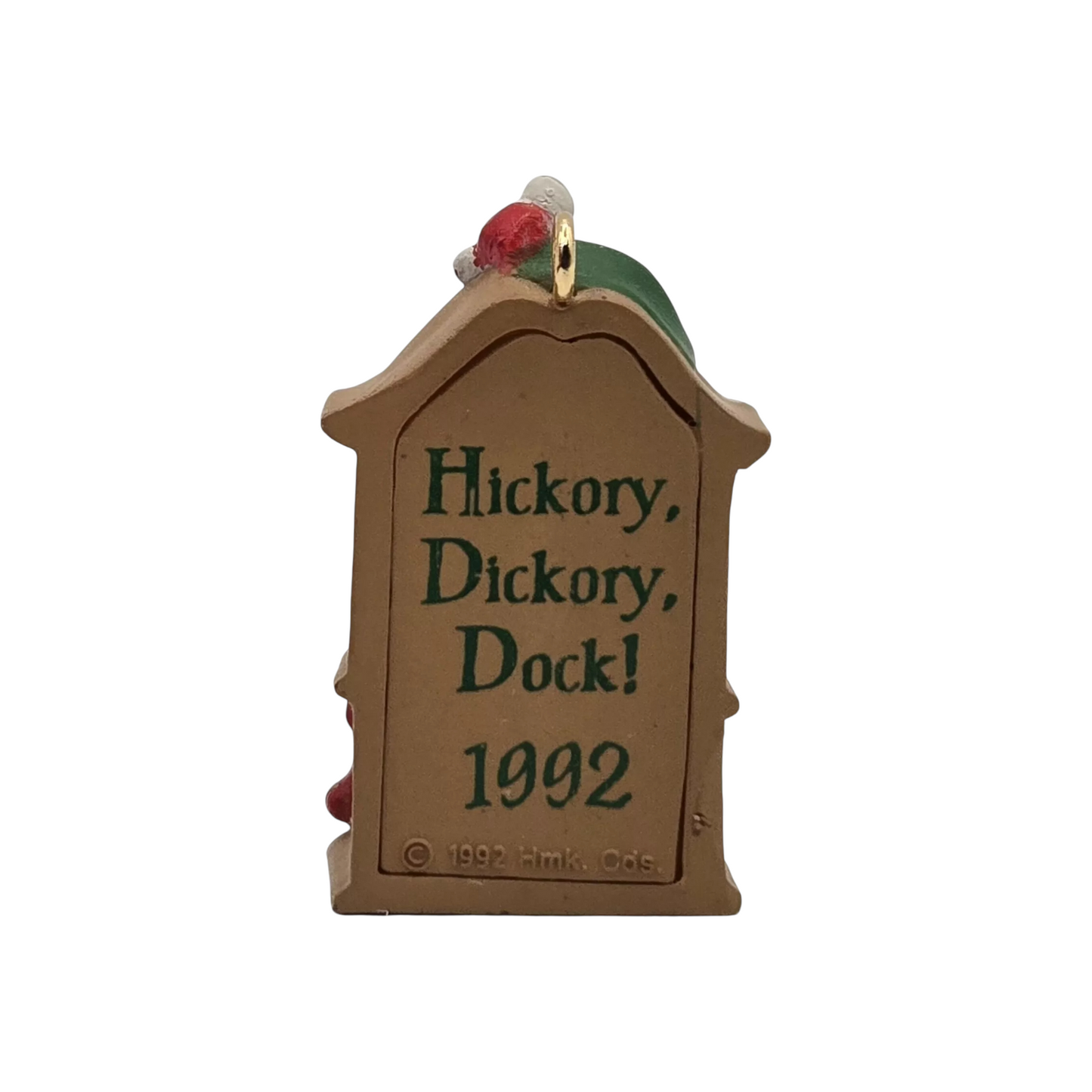 1992 Hickory, Dickory, Dock Hallmark Ornament (Clock) QXM5861