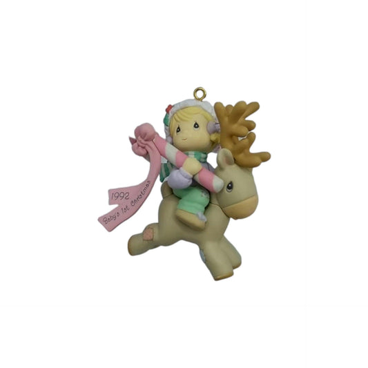 1992 Holiday Expressions - "Baby's First Christmas" Enesco Ornament (Precious Moments) 580139 Image1