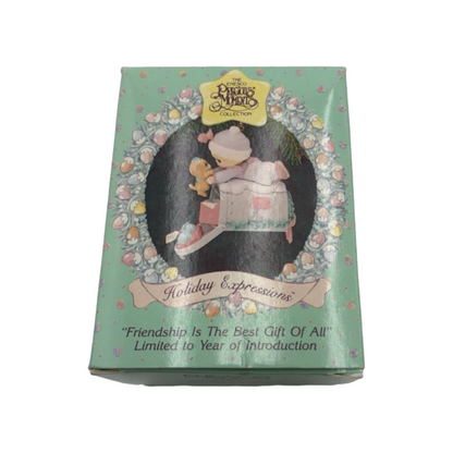 1992 Holiday Expressions - "Friendship is the best gift of all" Enesco Ornament (Precious Moments) 831247 Image2