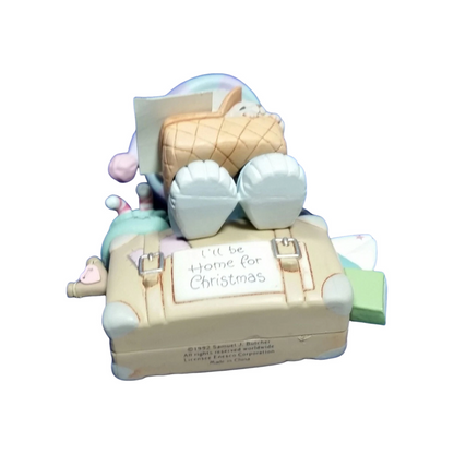 1992 Holiday Expressions - "I'll Be Home for Christmas" Enesco Ornament (Precious Moments) 588628 Image7