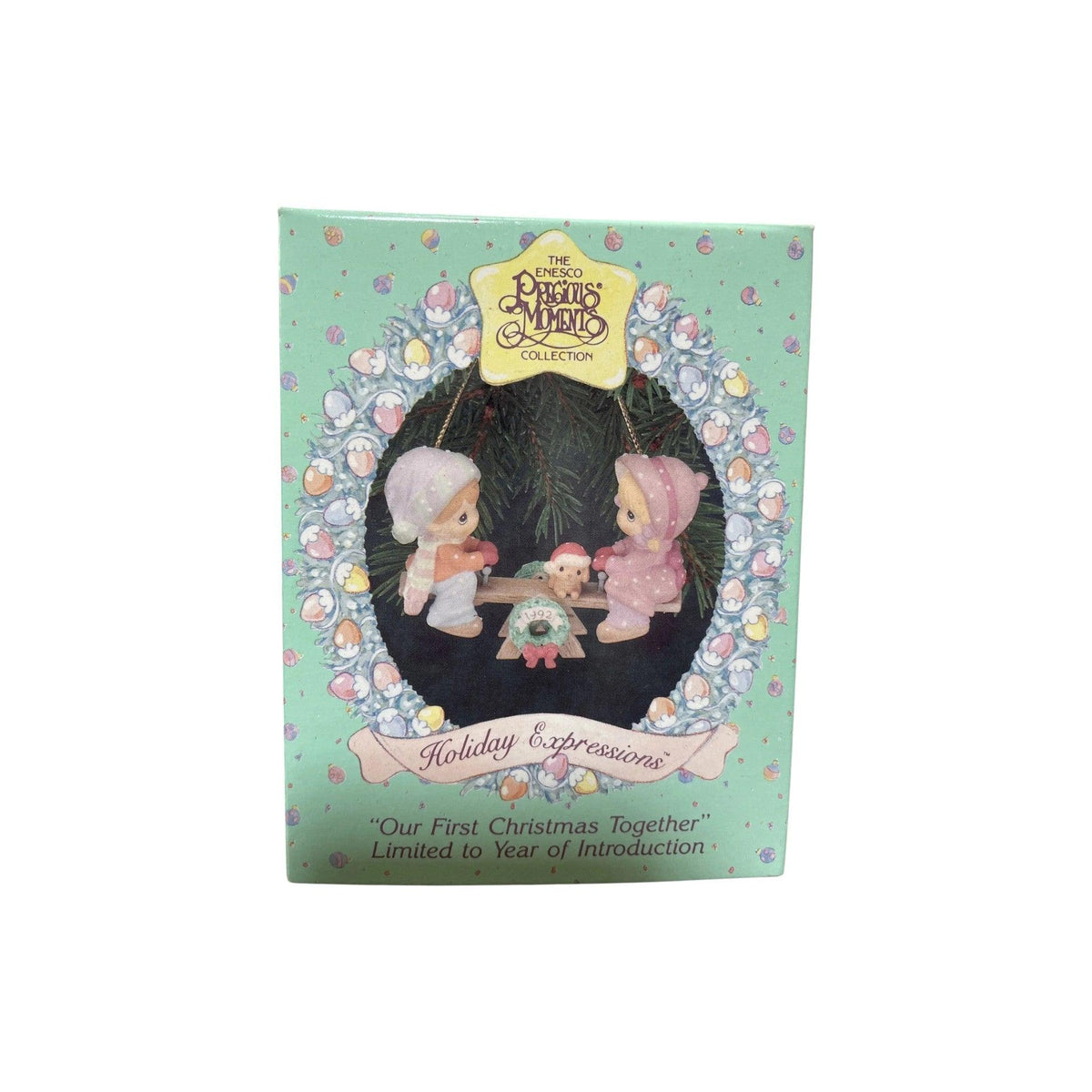 1992 Holiday Expressions - "Our First Christmas Together" Enesco Ornament (Precious Moments) 831212 Image2