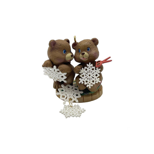 1992 Holiday Helpers Carlton Cards Ornaments (Teddy Bear) 120491-2 Image1