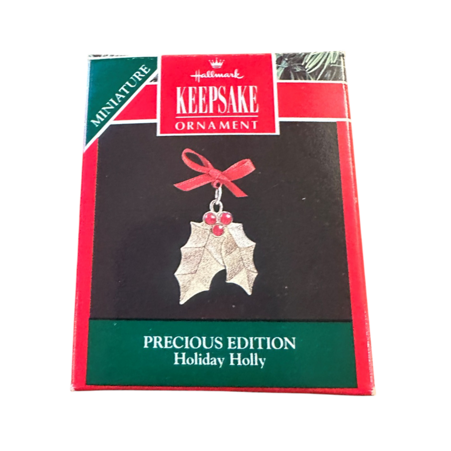 1992 Holiday Holly Hallmark Ornament (Precious Edition) QXM5364