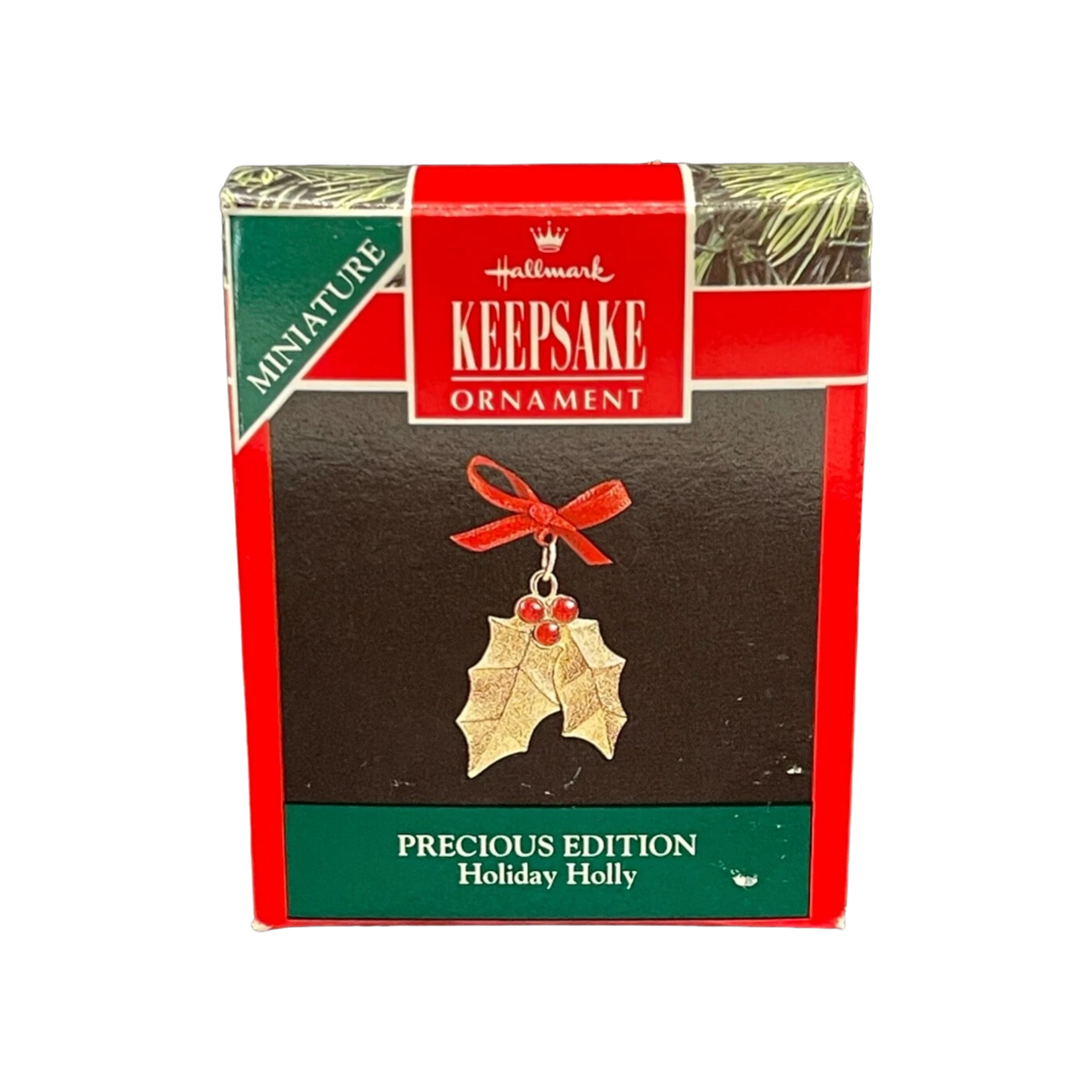 1992 Holiday Holly Hallmark Ornament (Precious Edition) QXM5364 Image2