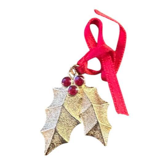 1992 Holiday Holly Hallmark Ornament (Precious Edition) QXM5364