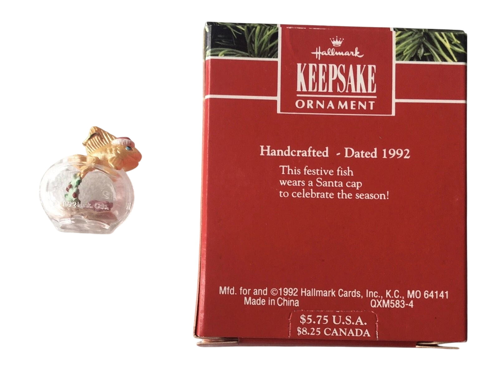 1992 Holiday Splash Hallmark Ornament (Fish) QXM5834