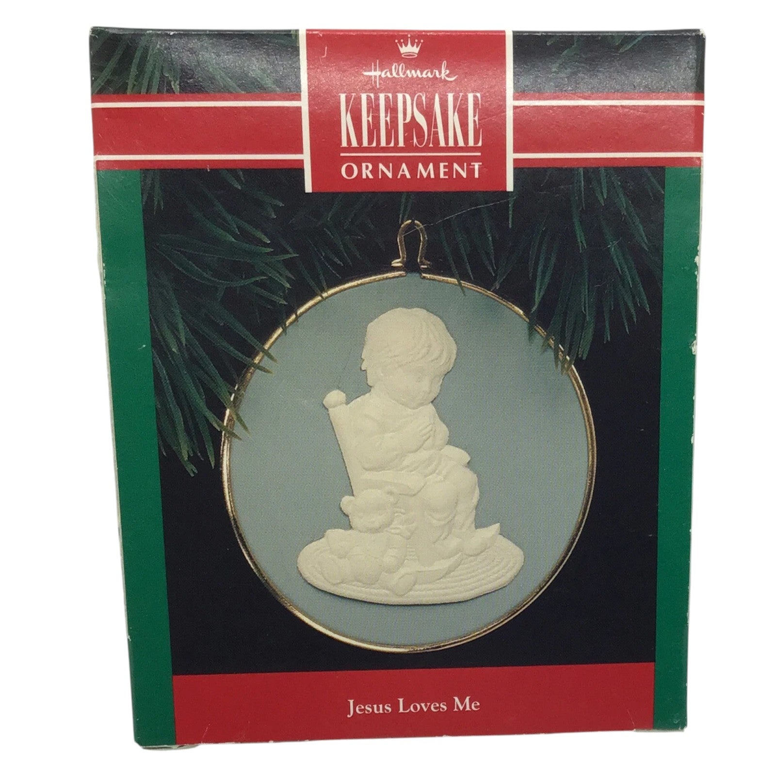 1992 Jesus Loves Me Hallmark Ornament (Religious) QX3024