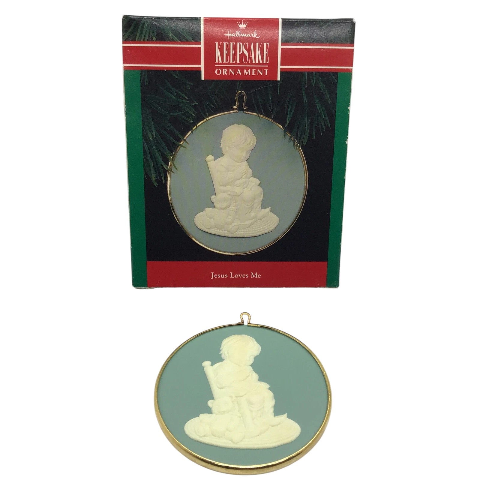 1992 Jesus Loves Me Hallmark Ornament (Religious) QX3024