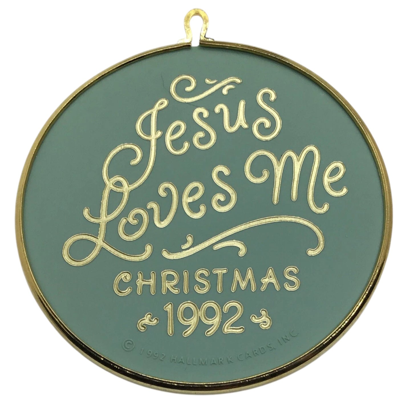 1992 Jesus Loves Me Hallmark Ornament (Religious) QX3024