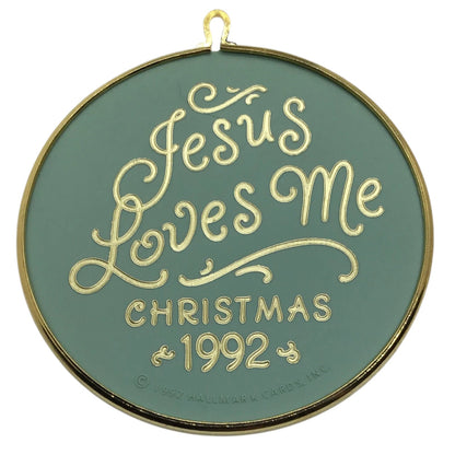 1992 Jesus Loves Me Hallmark Ornament (Religious) QX3024