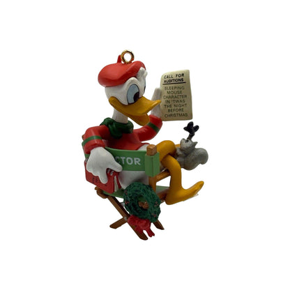 1992 Lights...Camera...Christmas! Donald Duck Enesco Ornament (Disney) 594369 Image1