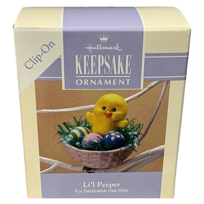 1992 Li'l Peeper Hallmark Ornament (Chick) QEO8312