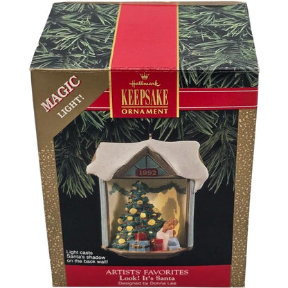 1992 Look! It's Santa Hallmark Ornament (Home) QLX7094