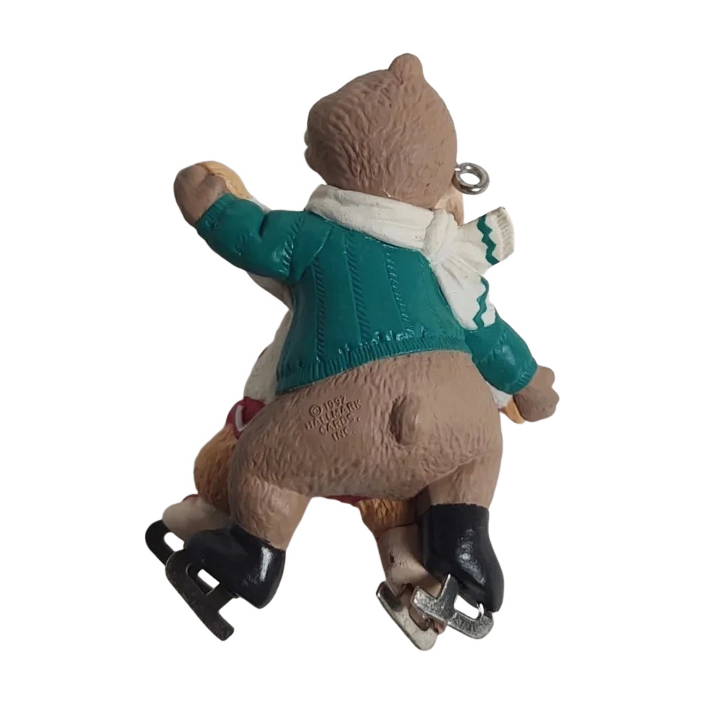 1992 Love to Skate Hallmark Ornament (Teddy Bear) QX4841 Image3