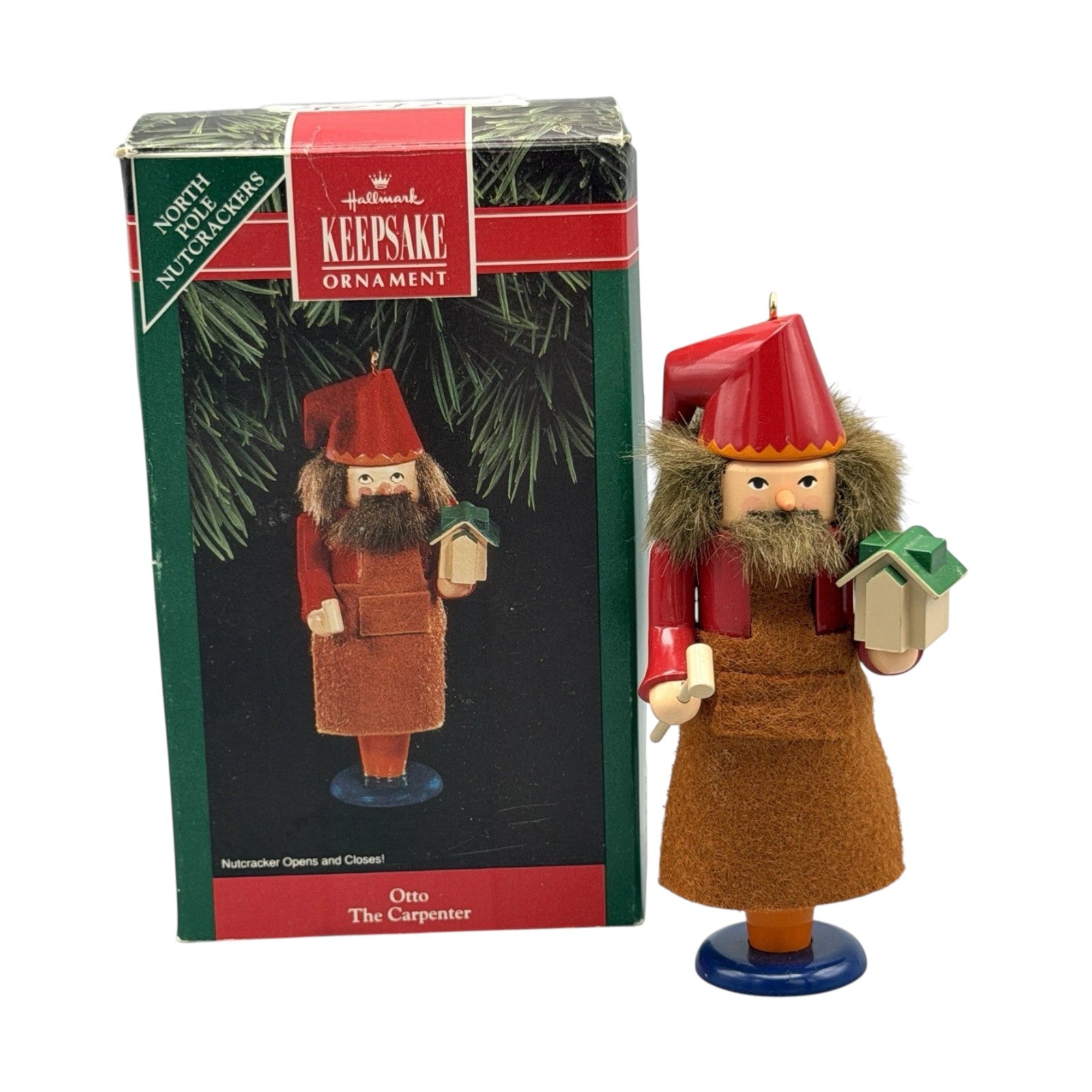 1992 Otto The Carpenter Hallmark Ornament (North Pole Nutcrackers) QX5254 Image3