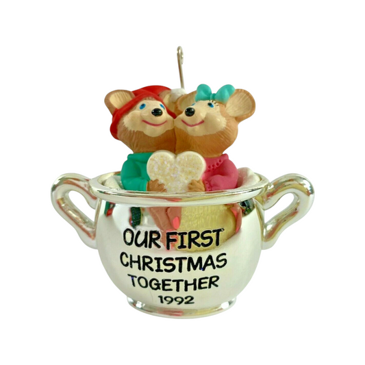1992 Our First Christmas Together Hallmark Ornament (Our Christmas Together) QX5061 Image1