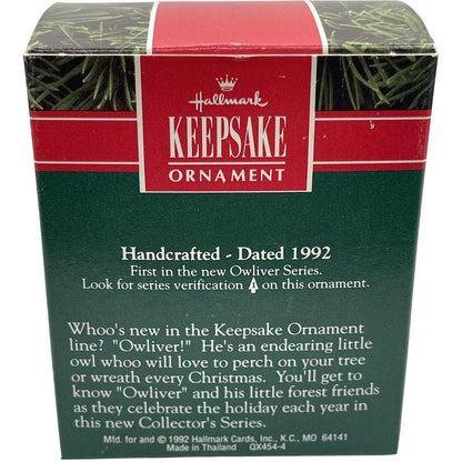 1992 Owliday Tales Hallmark Ornament (Owliver) QX4544