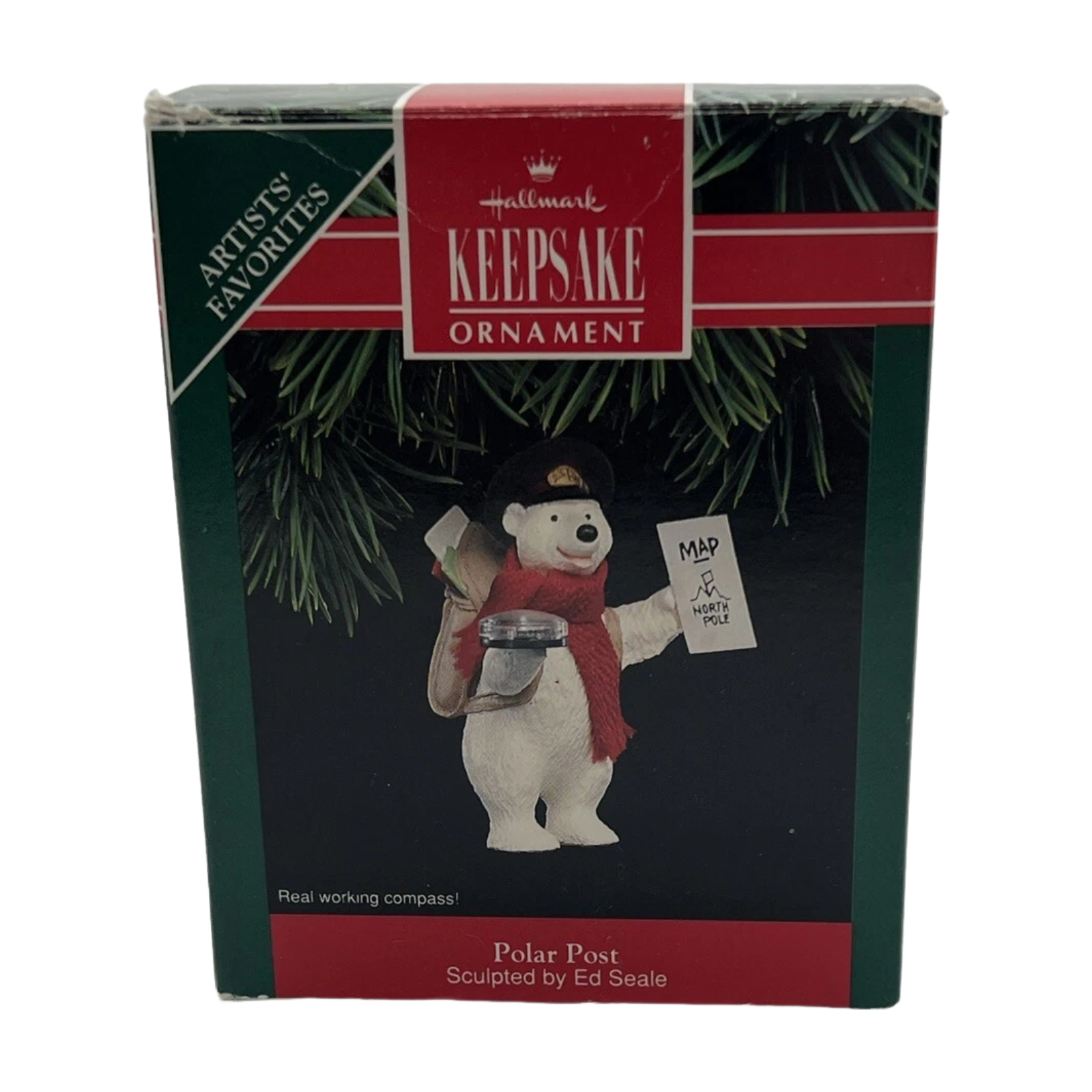 1992 Polar Post Hallmark Ornament (Polar Bear) QX4914 Image2