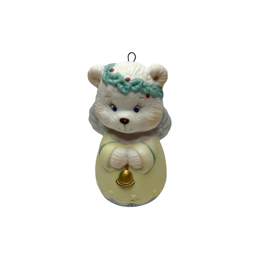 1992 Ringing In Christmas (Polar Bear) Carlton Cards Heirloom Ornament 120536-6 Image1