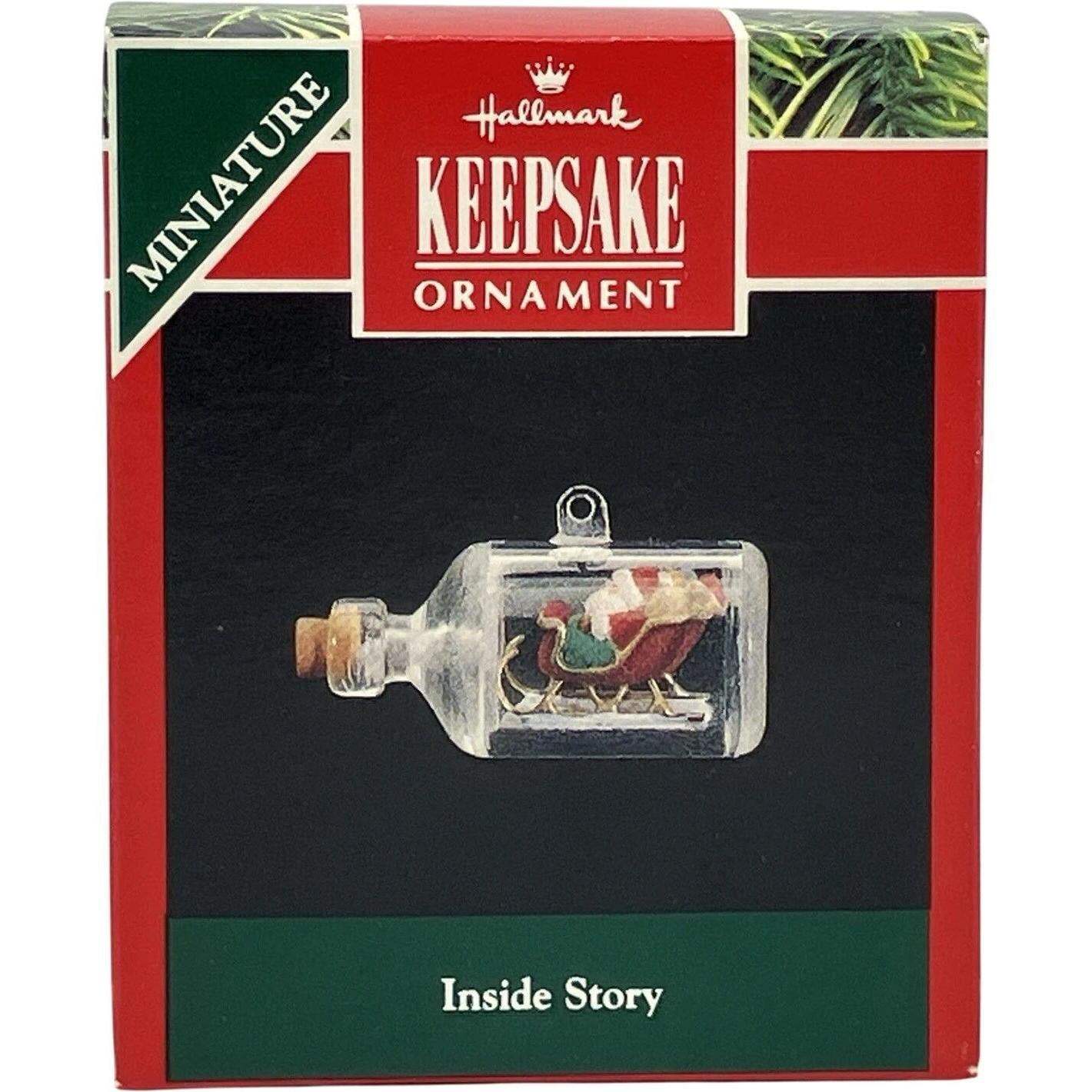 1992 Santa in a Bottle Hallmark Ornament (Inside Story) QXM5881