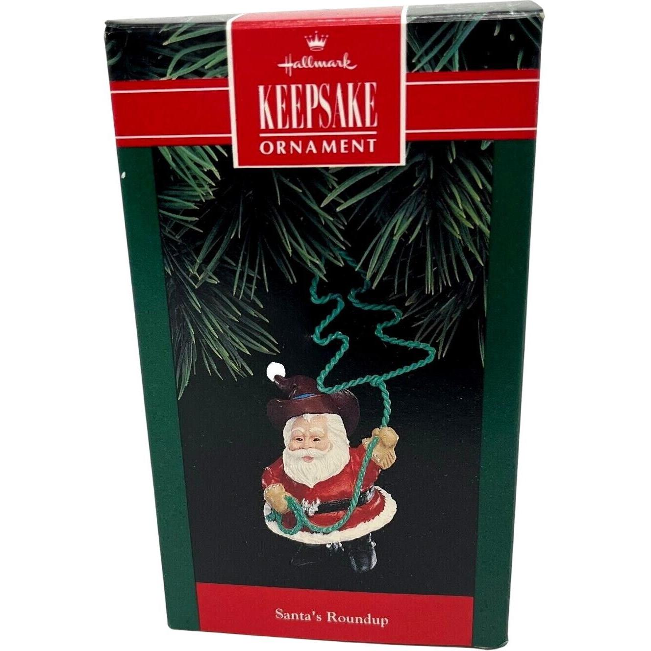 1992 Santa's Roundup Hallmark Ornament (Cowboy) QX5084