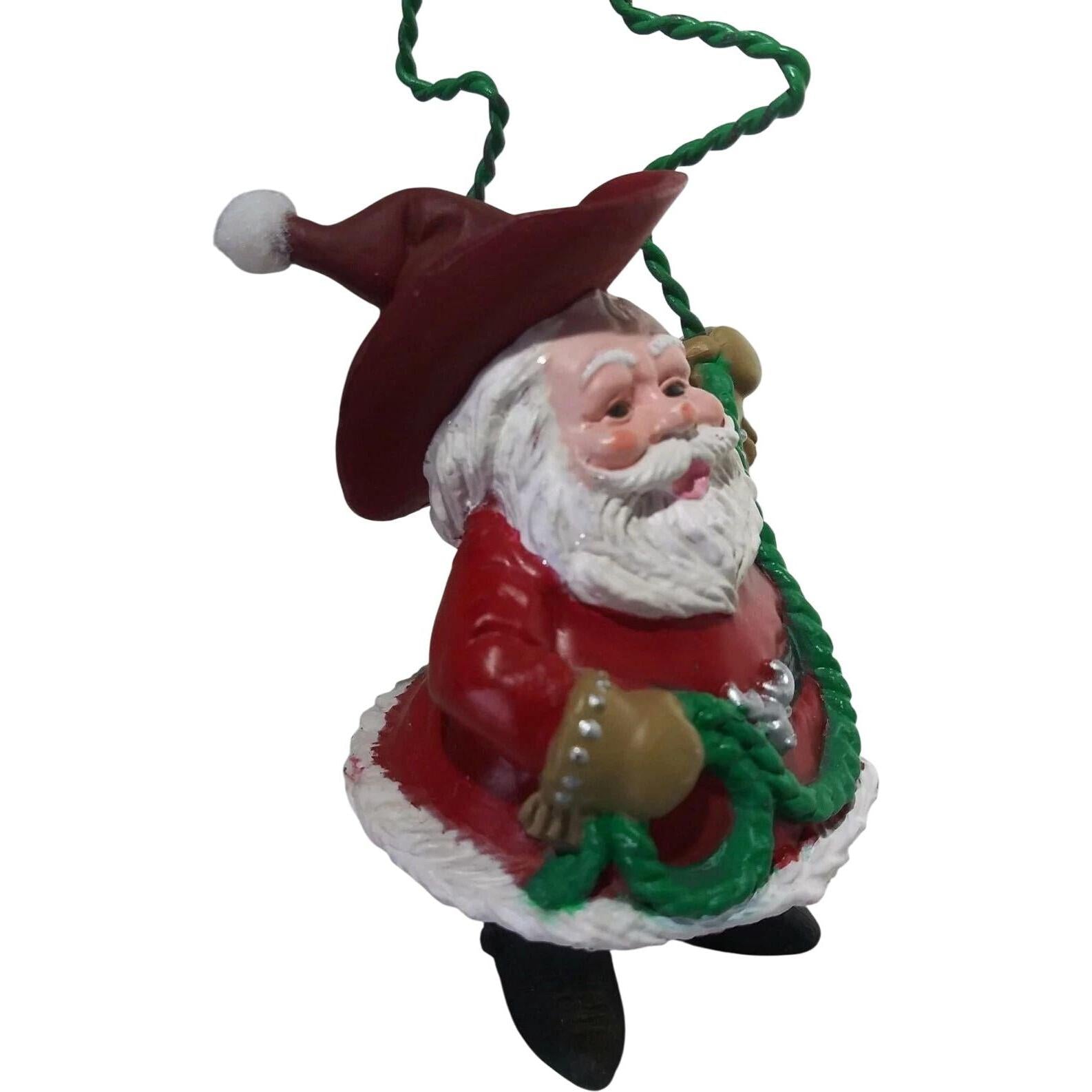 1992 Santa's Roundup Hallmark Ornament (Cowboy) QX5084