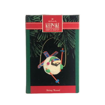 1992 Skiing 'Round Hallmark Ornament (Ski) QX5214