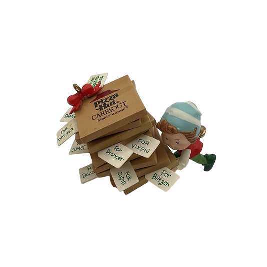 1992 "Special Pizza Delivery" - First Issue in the "Pizza Hut" Series Enesco Ornament (Enesco) 832812 Image1