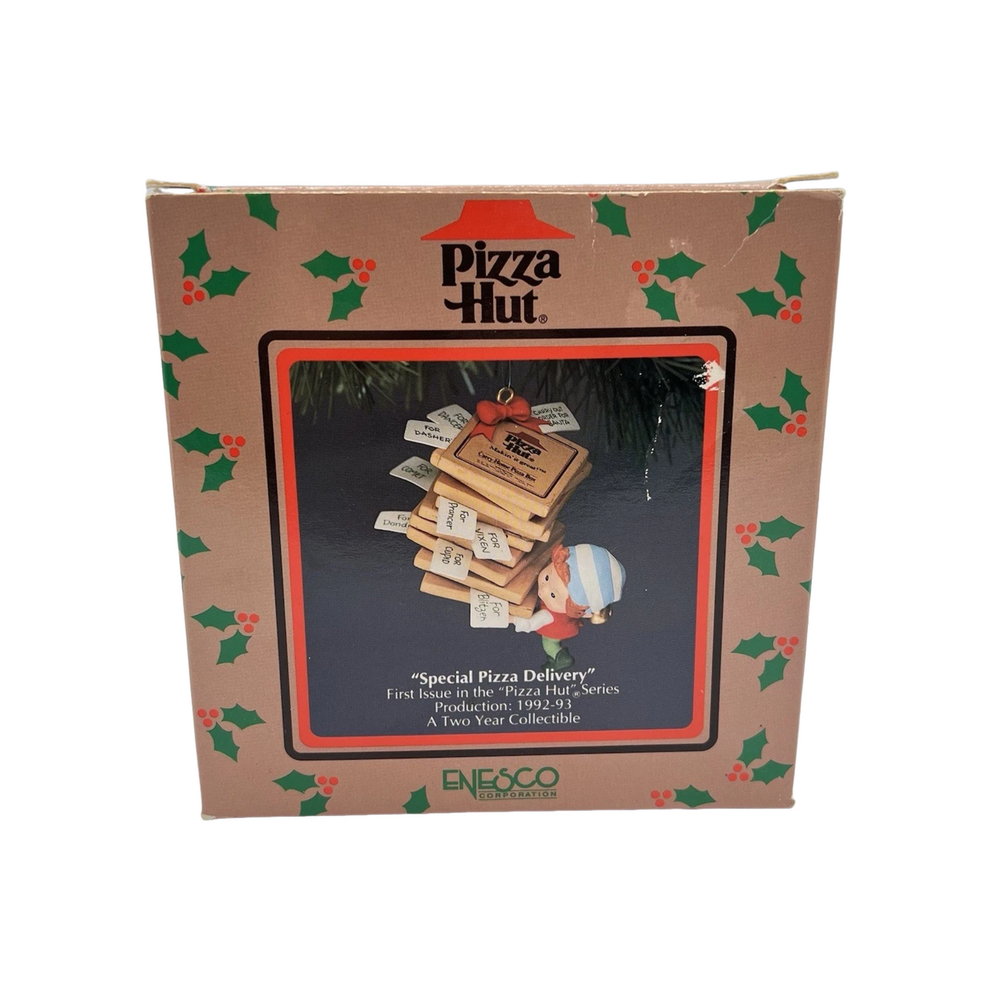 1992 "Special Pizza Delivery" - First Issue in the "Pizza Hut" Series Enesco Ornament (Enesco) 832812 Image2