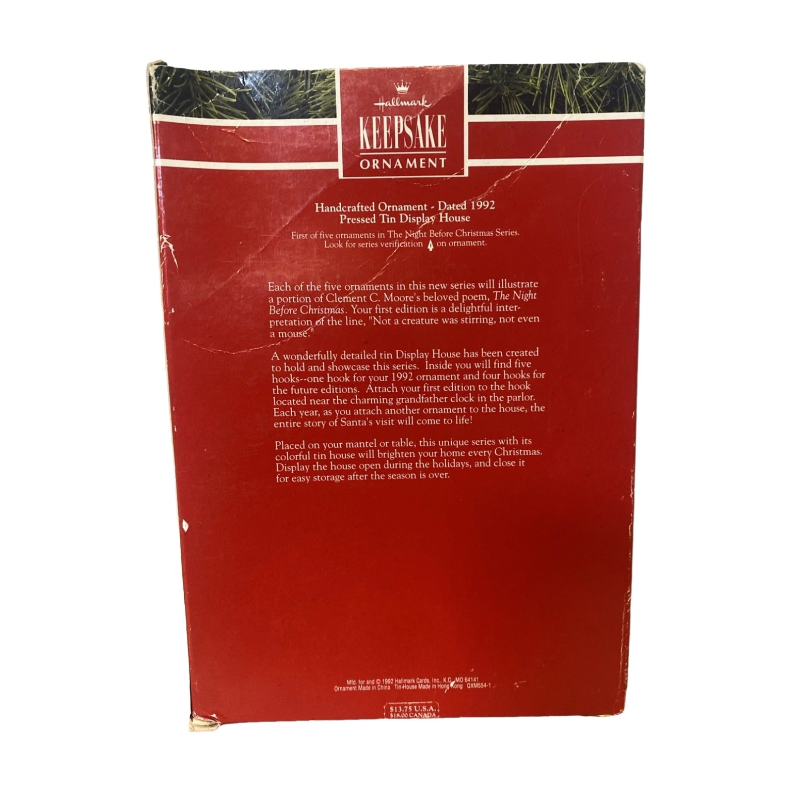 1992 The Night Before Christmas Hallmark Ornament (The Night Before Christmas) QXM5541