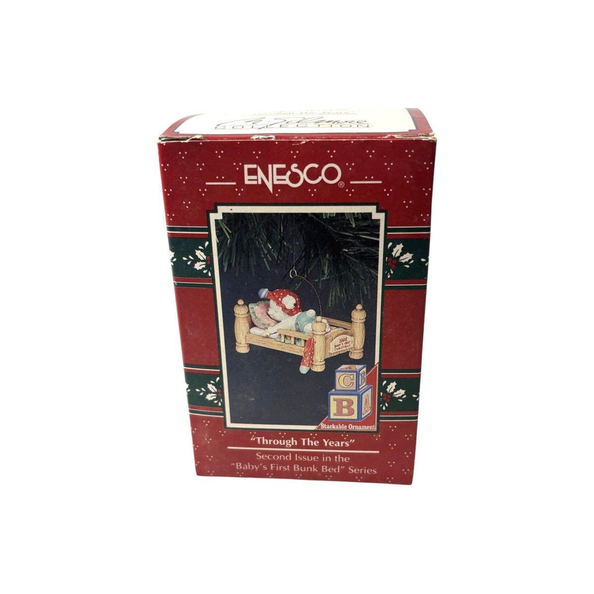 1992 Through the Years - Baby's First Bunk Bed Enesco Ornament (Baby's First Christmas) 586862 Image2