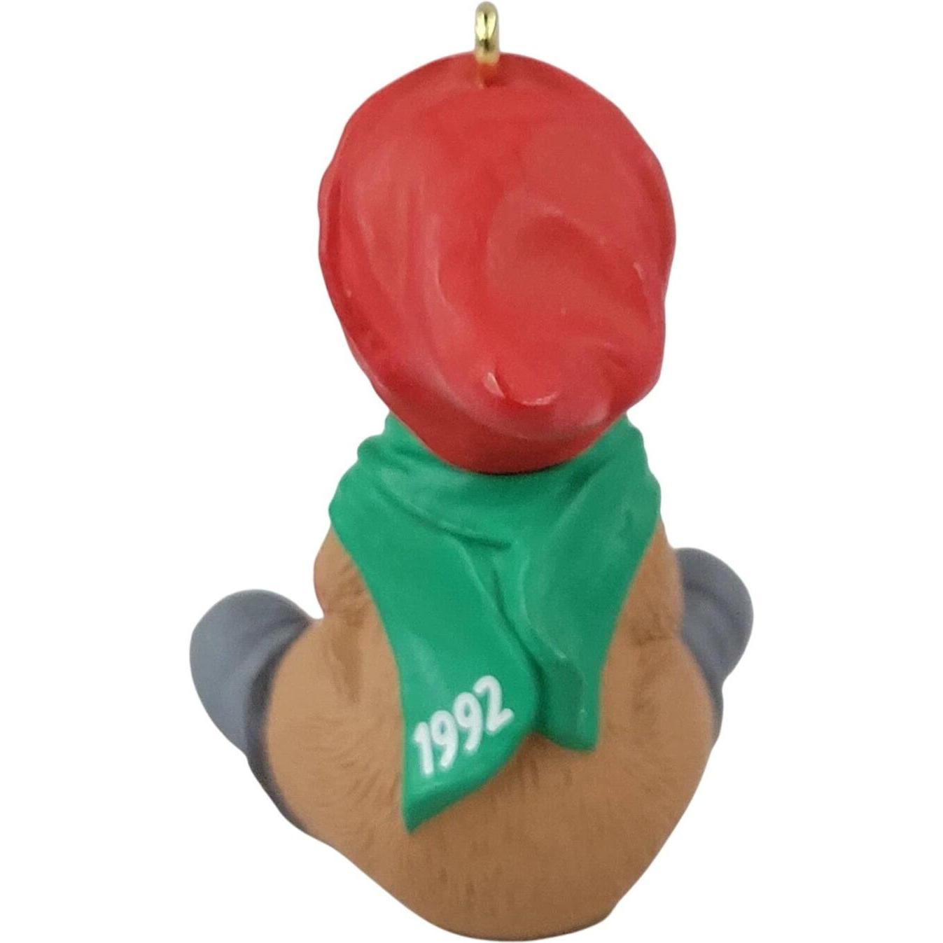 1992 Toboggan Tail Hallmark Ornament (Animal) QX5459