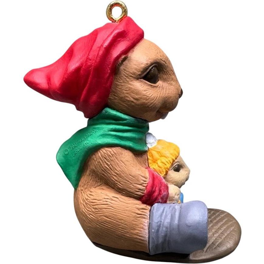 1992 Toboggan Tail Hallmark Ornament (Animal) QX5459