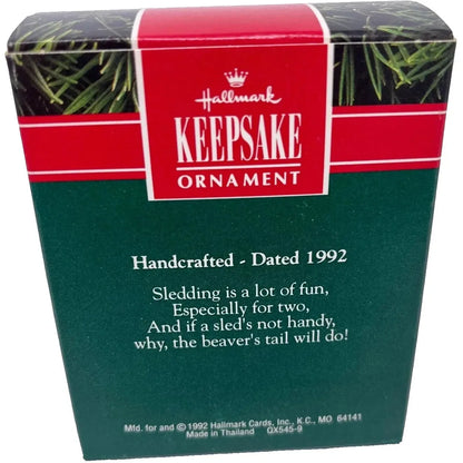 1992 Toboggan Tail Hallmark Ornament (Animal) QX5459