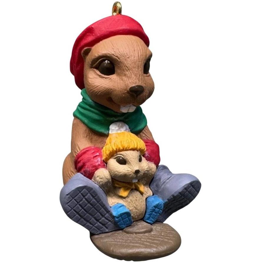 1992 Toboggan Tail Hallmark Ornament (Animal) QX5459