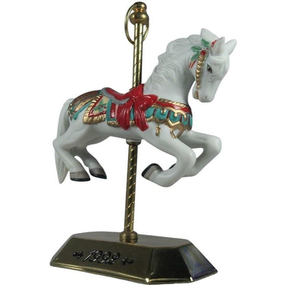 1992 White Hallmark Ornament (Tobin Fraley Carousel Horse) QX4891