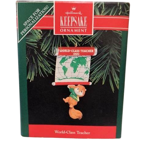 1992 World‑Class Teacher Hallmark Ornament (Teacher) QX5054
