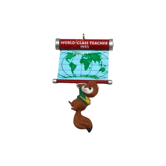 1992 World‑Class Teacher Hallmark Ornament (Teacher) QX5054 Image1