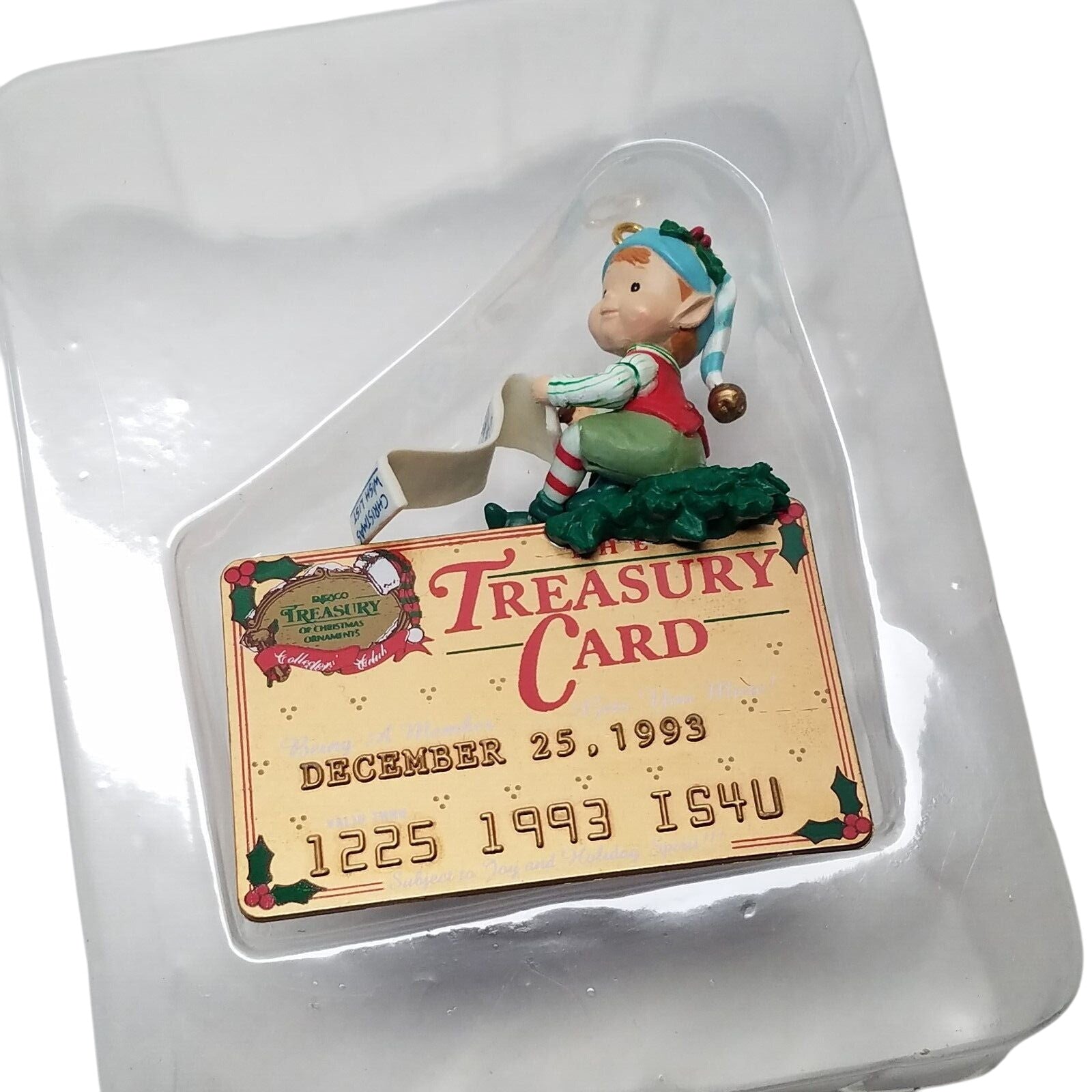 1993-1994 The Treasury Card Enesco Ornament (Elf) T0001