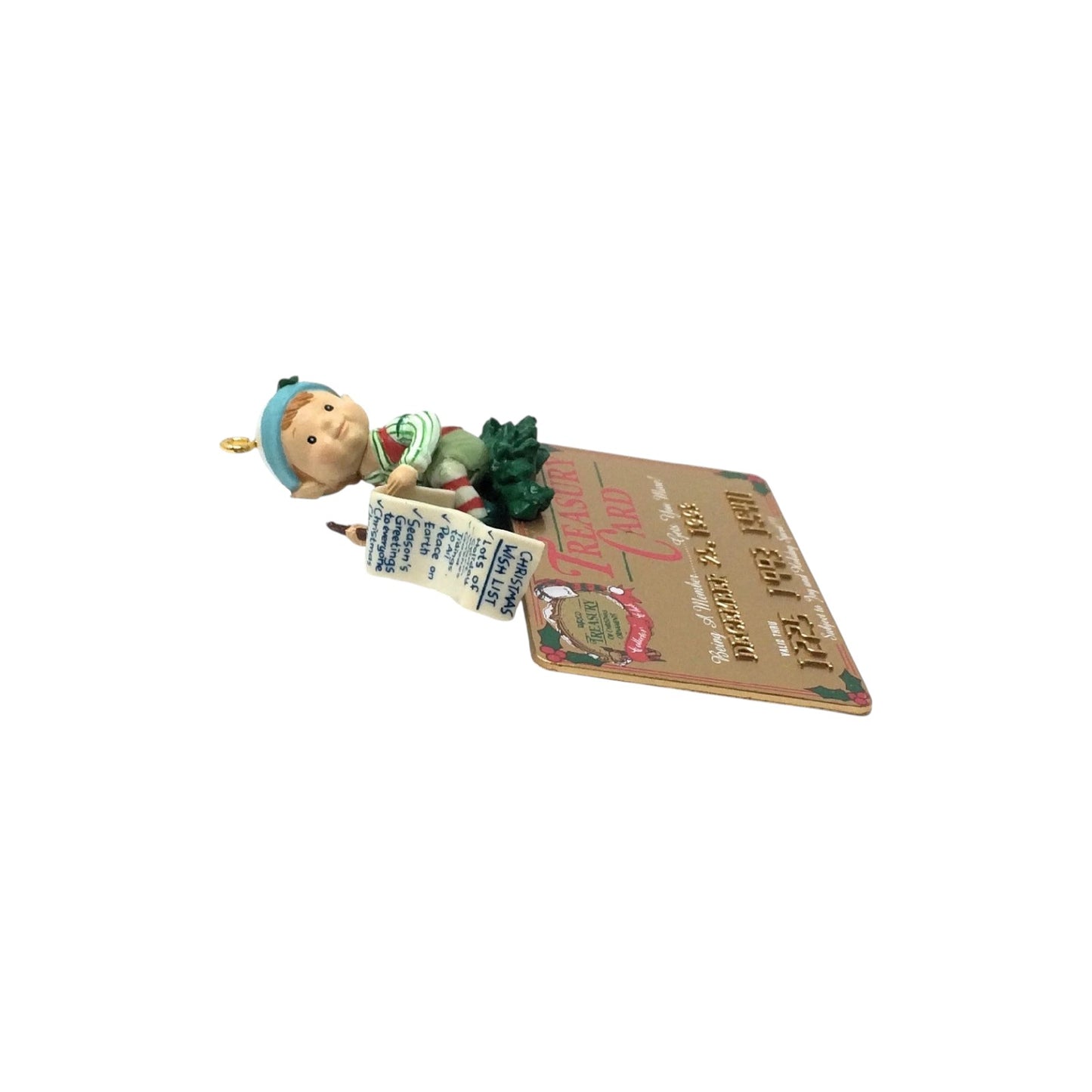 1993-1994 The Treasury Card Enesco Ornament (Elf) T0001 Image3
