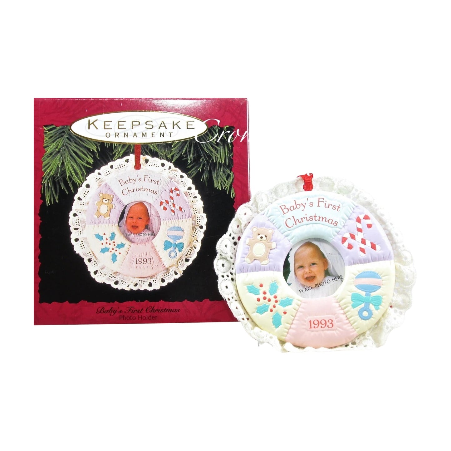 1993 Baby's First Christmas (Photo Holder)