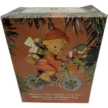1993 Bringing Good Wishes Your Ways - Memories of Yesterday Enesco Ornament (Enesco) 592846