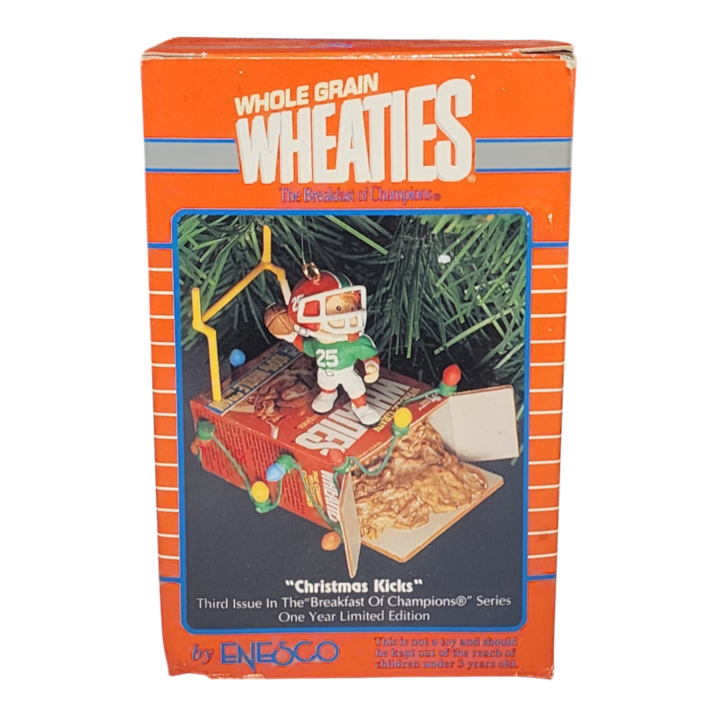 1993 Christmas Kicks - Third Issue in the "Breakfast of Champions" Whole Grain Wheaties (Enesco)