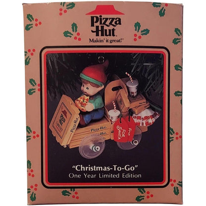 1993 Christmas-To-Go Pizza Hut Enesco Ornament (Kitchen) 595217