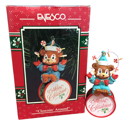 1993 Clowinin' Around Enesco Ornament (Teddy Bear) 595454
