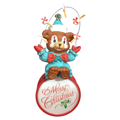 1993 Clowinin' Around Enesco Ornament (Teddy Bear) 595454