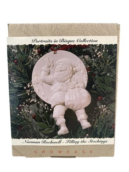 1993 Filling the Stocking Hallmark Ornament (Portraits in Bisque Collection) QK1155
