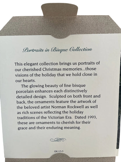 1993 Filling the Stocking Hallmark Ornament (Portraits in Bisque Collection) QK1155