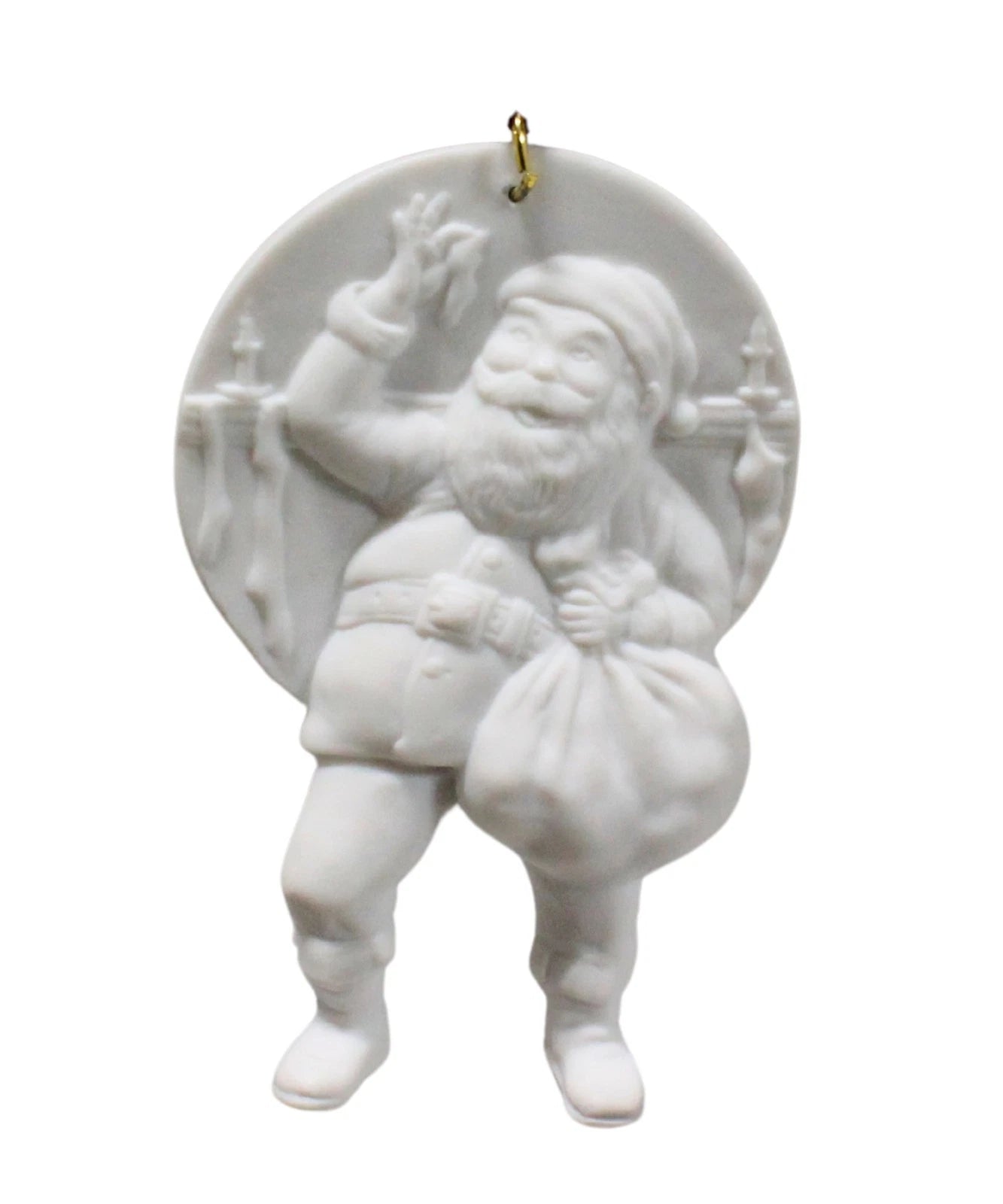 1993 Filling the Stocking Hallmark Ornament (Portraits in Bisque Collection) QK1155