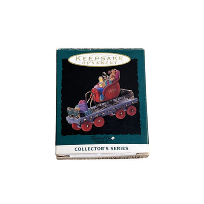 1993 Flatbed Car Hallmark Ornament (Noel R.R.) QXM5105